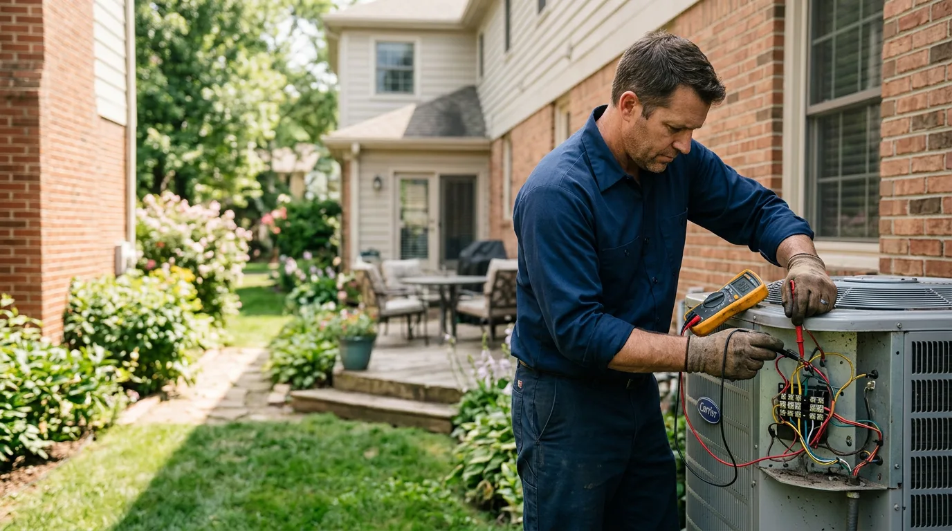 HVAC technician working near Mazon, IL